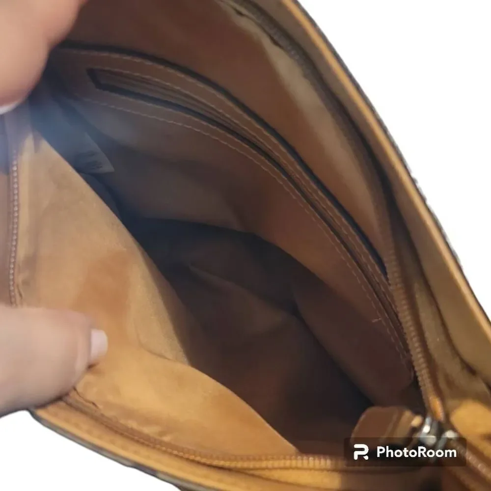 Treviso Brown Faux Leather Shoulder Bag